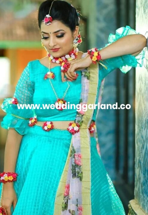 Buy Floral & Flower Jewelry Set for Haldi and Mehndi in India