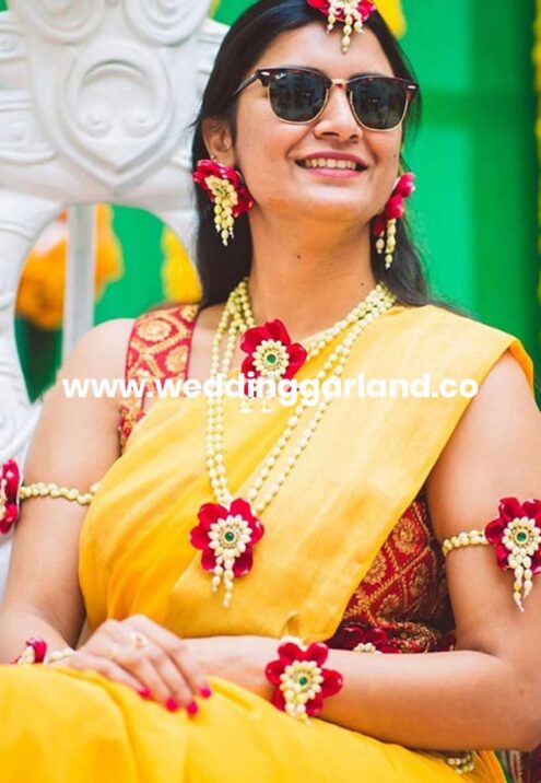 Flower jewelry design for wedding in Hyderabad, Telangana, India